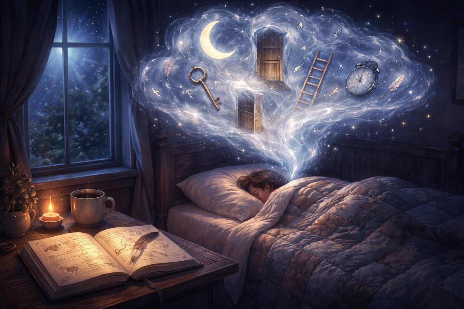 Álmaink vizuális motívumai fényképszerű jelenetekkel és lehetséges értelmezési irányokkal a mindennapokra nézve